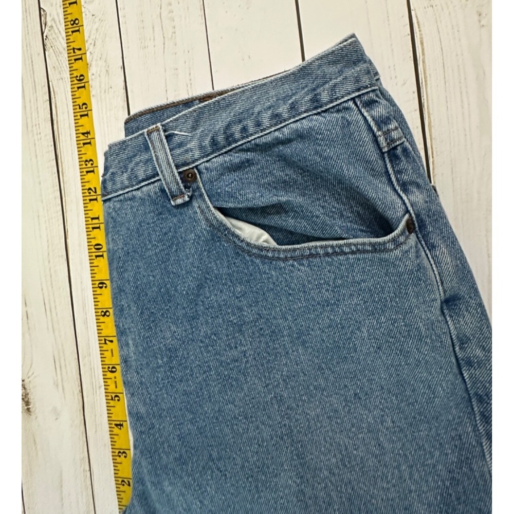 VTG LL Bean Jeans Mens 38X30 Blue Denim Classic Fit Med Wash 90's Y2K - Picture 5 of 8